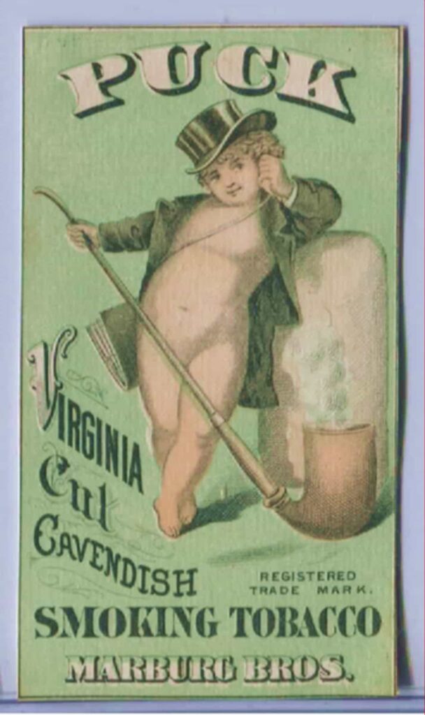 Антикварные табачные этикетки из Вирджинии